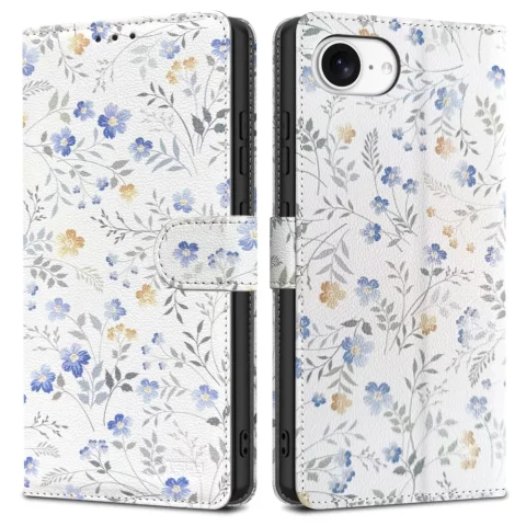 Pouzdro na iPhone 16e Tech-Protect Wallet Spring Flowers
