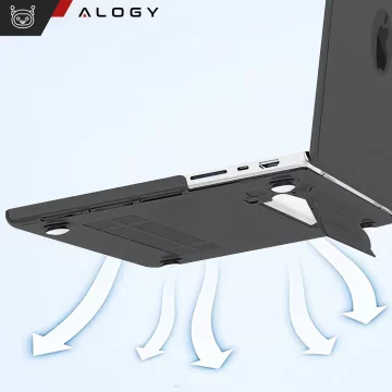 Alogy ProStand™ Matte Case with Stand for MacBook Air 13.3" (A1932/A2179/A2337) Black