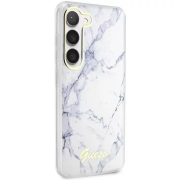 Etui Guess GUHCS23MPCUMAH do Samsung Galaxy S23+ Plus S916 biały/white hardcase Marble