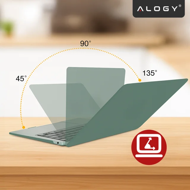 Schutzhülle für Apple MacBook Air 13" / 13,3" (2018–2021) (M1 A2337/A2179/A1932) – Flexible, matte Schutzhülle, leicht und widerstandsfähig – Alogy AirGuard™ Grün