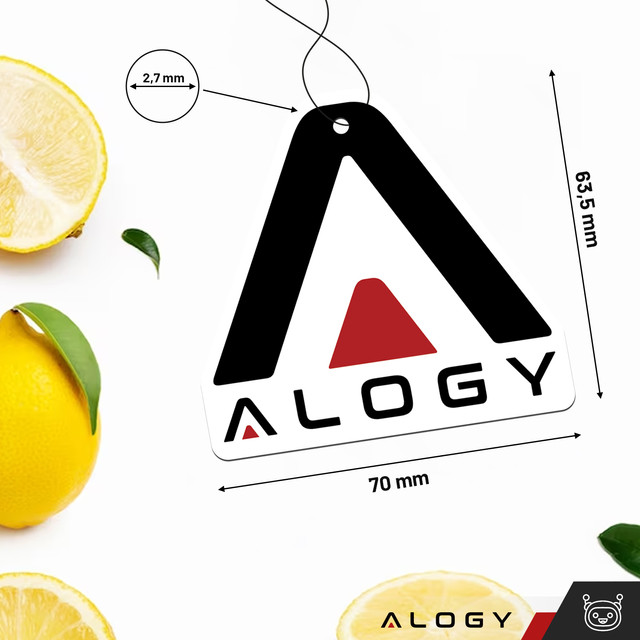 Přívěsek vůně do auta, vůně do auta, Alogy osvěžovač vzduchu do auta Lemon