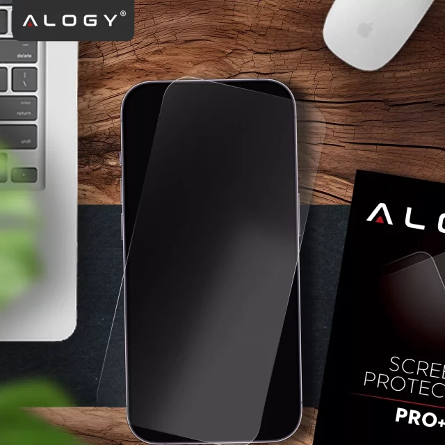 Alogy 3in1 Case Pack™ – Černý hybridní kryt MagSafe se 2 ochrannými tvrzenými skleněnými pouzdry pro Apple iPhone 17 Air