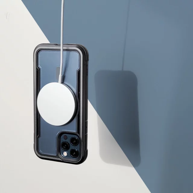 Raptic Secure Case pro iPhone 14 Pro Max s pancéřovým krytem MagSafe modrý