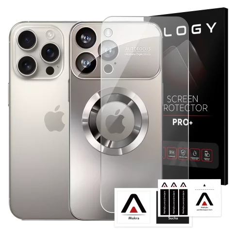 Etui do Apple iPhone 16 Pro Max obudowa Alogy MagSafe LuxeShield™ Case z ochroną obiektywów do MagSafe Titanium + Szkło hartowane
