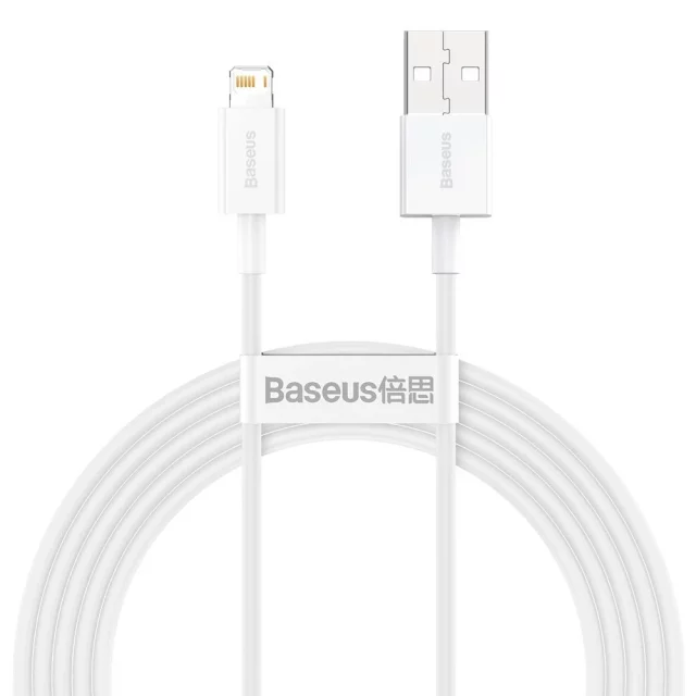 Baseus Superior USB - Lightning 2.4A 2 m Kabel Weiß (CALYS-C02)