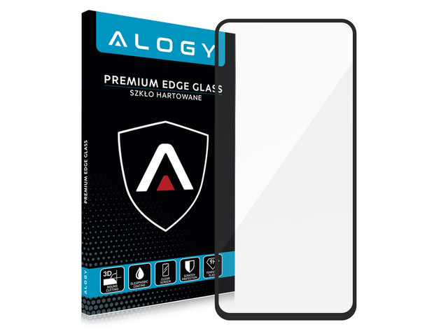 Alogy Glass Full Glue case friendly for Samsung Galaxy A72 Black