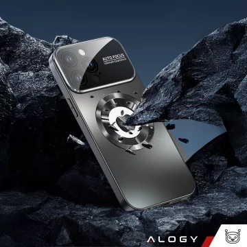 Etui do Apple iPhone 16 Pro obudowa Alogy MagSafe LuxeShield™ Case z ochroną obiektywów do MagSafe Graphite Black