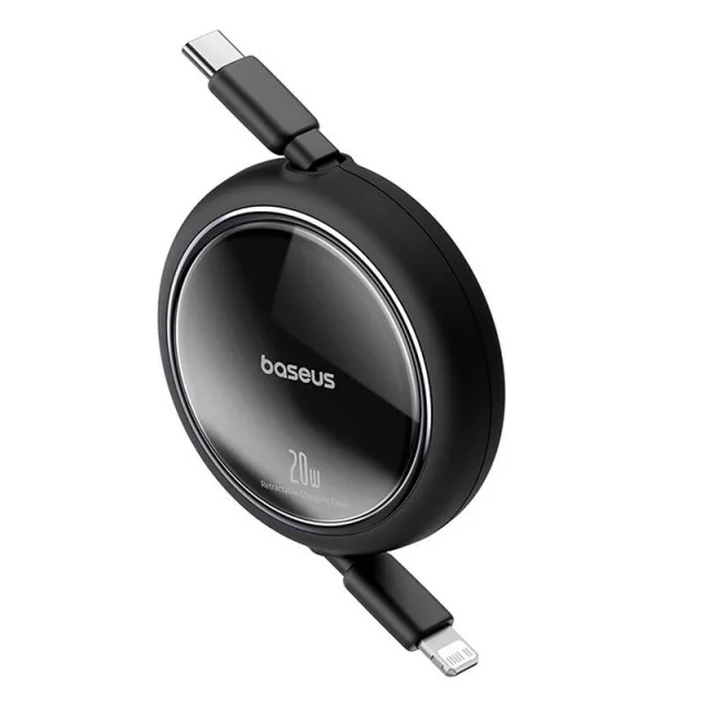 Kabel Baseus Free2Pull USB-C pro iP 20W 1m černý