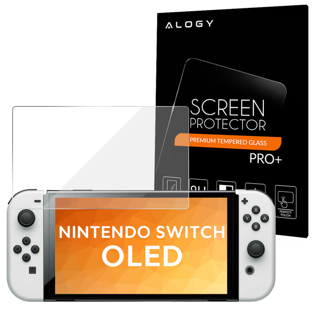 9H Alogy-Schutzscheibe aus gehärtetem Glas für Nintendo Switch OLED