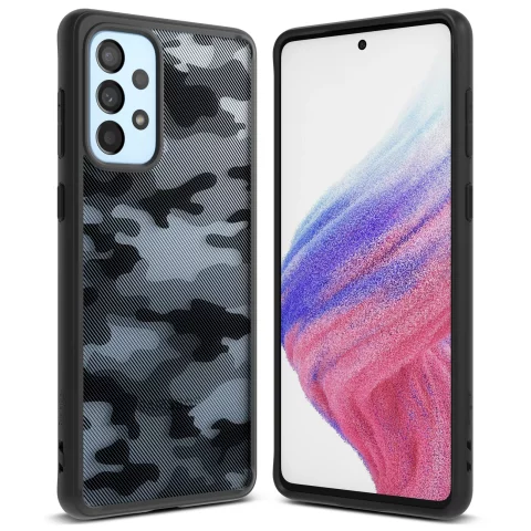 Ringke Fusion Matte TPU-Hülle mit Rahmen für Samsung Galaxy A73 schwarz