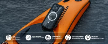 Case for iPhone 15 waterproof Mag Safe Case armored waterproof housing black and gray