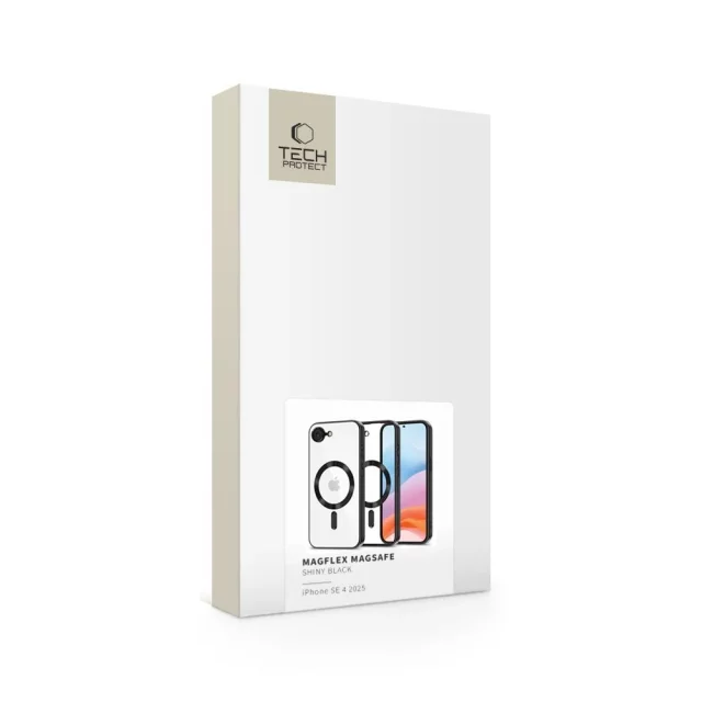 Pouzdro pro iPhone 16e Tech-Protect MagFlex MagSafe Shiny Black