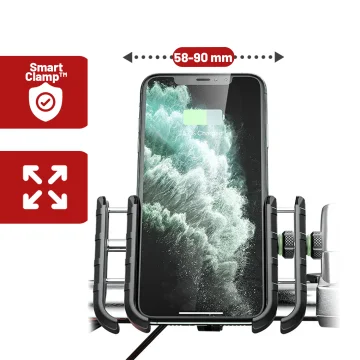 Držák telefonu na motorku Kewig KWG-M8 s nabíječkou QC 3.0