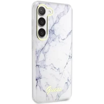 Etui Guess GUHCS23SPCUMAH do Samsung Galaxy S23 S911 biały/white hardcase Marble