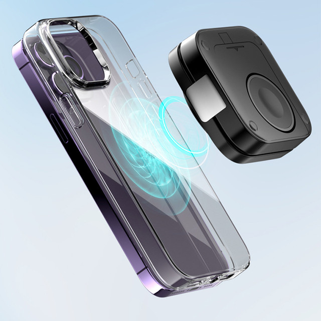 Qi Mag Safe 15W induktives Ladegerät für iPhone Apple Watch AirPods kabellose 3in1 Dockingstation schwarz