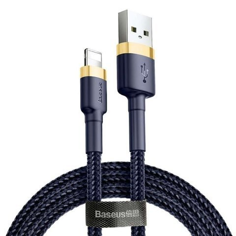 Baseus Keviar USB Lightning Cable 2m for iPhone iPad iPod 1.5A Navy blue