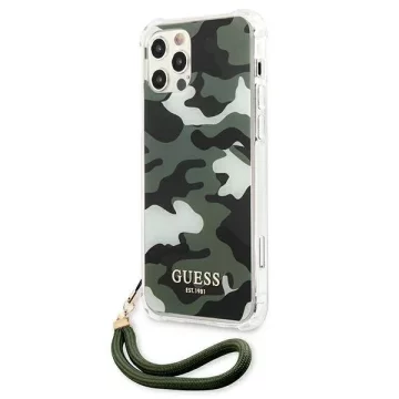 Guess GUHCP12LKSARKA iPhone 12 Pro Max 6.7" green/khaki hardcase Camo Collection