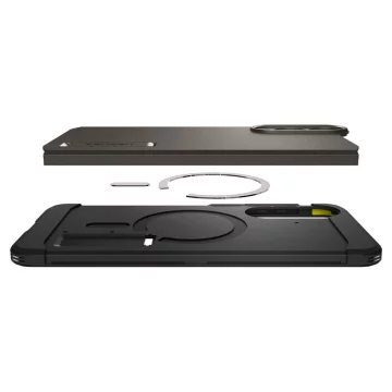 Etui do Samsung Galaxy S25 Edge Spigen Tough Armor Mag Szaro-Czarne