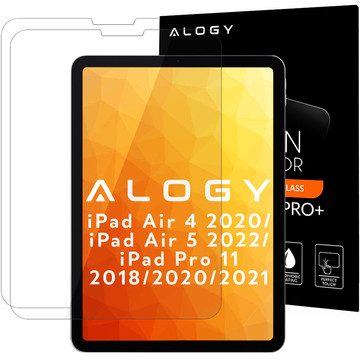 Gehärtetes Glas x2 Alogy 9H für den Bildschirm für iPad Air 4 2020 / iPad Pro 11 2018/2020/2021