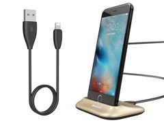 Baseus Little Volcano iPhone docking station Gold cable