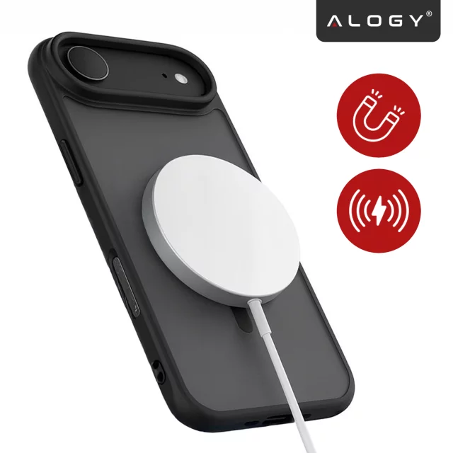 Alogy 3in1 Case Pack™ – Černý hybridní kryt MagSafe se 2 ochrannými tvrzenými skleněnými pouzdry pro Apple iPhone 17 Air