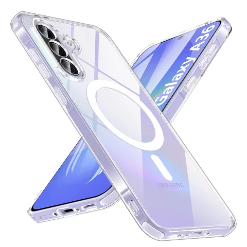 Hülle für Apple iPhone 16 Pro Max Alogy Anti-Shock Hybrid Case für MagSafe Transparent