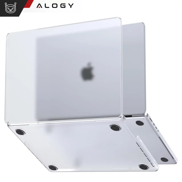 Schutzhülle für Apple MacBook Pro 16 - M1/M2/M3/M4 2021-2024 2025 Alogy AirGuard™ Flexible Hülle Matt Transparent Weiß