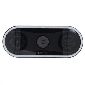 3in1 Forcell Ellipse Qi Inductive Charger iPhone Watch AirPods 15W