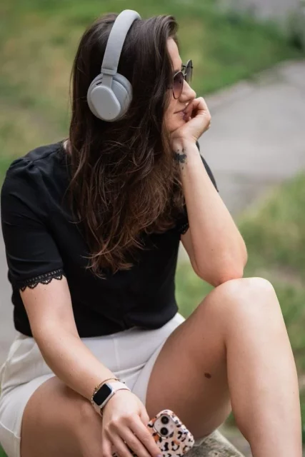 Forcell F-Audio ANC Touch Beat Kabellose On-Ear-Kopfhörer Grau