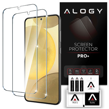 2x Panzerglas für Samsung Galaxy S24 Displayschutzfolie Pro 9H Alogy [2 Stück]