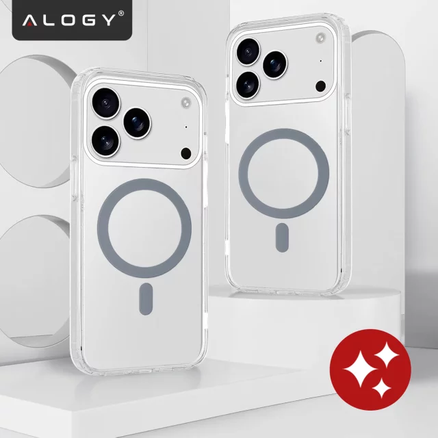 Apple iPhone 17 Pro Max Hülle – Matte MagSafe-Abdeckung mit Linsenschutz, schlank und kratzfest, perfekte Passform – Alogy Skinny MatteCase™ Weiß