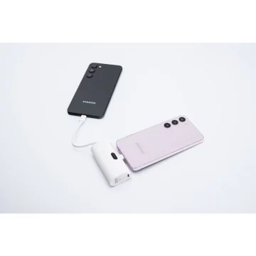 FORCELL F-ENERGY Power Plug F5K3 Powerbank z Wbudowanym Złączem Typ C PD 20W 5000 mAh Biały