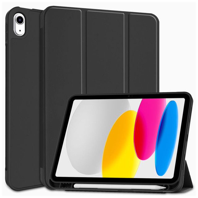 Alogy Book Cover Pencil Case Ochranné pouzdro pro Apple iPad 10gen 10.9 2022 černé sklo