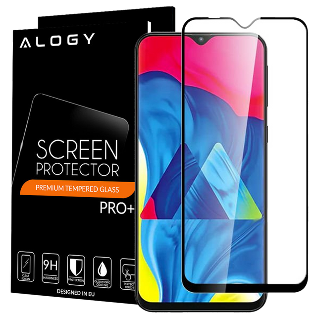 Glass Alogy Full Glue Hülle freundlich für Samsung Galaxy M20 Black