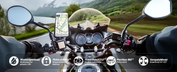 Držák telefonu na motorku Kewig KWG-M8 s nabíječkou QC 3.0