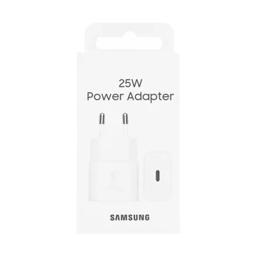 Ładowarka Sieciowa oryginalna Samsung EP-T2510NWE Szybkie Ładowanie PowerDelivery PD 25W Biała
