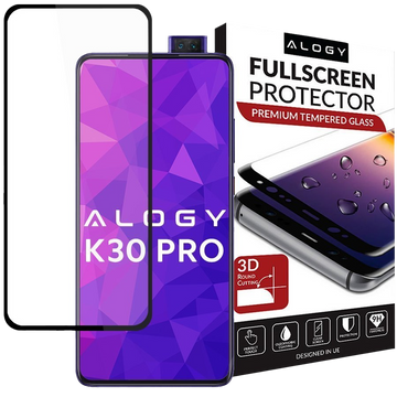 Alogy Full Glue Glas für Xiaomi Redmi K30 Pro Schwarz