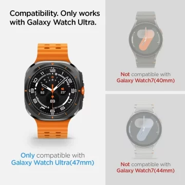 Tvrzené sklo Spigen Glas.Tr „EZ-FIT“ 2-Pack pro Samsung Galaxy Watch Ultra (47 mm) čiré