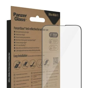 Szkło PanzerGlass Ultra-Wide Fit do iPhone 14 / 13 Pro / 13 / 16e 6,1" Screen Protection Anti-reflective Antibacterial Easy Aligner Included 2787