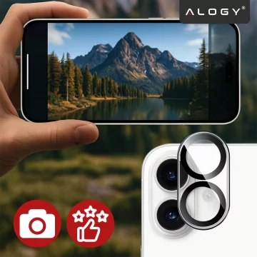 Szkło Ochronne na Obiektyw Aparatu do Apple iPhone 17, Wzmocnione i Odporne na Zarysowania, Precyzyjnie Dopasowane, Alogy Lens Protector Pro+™ – Przezroczyste