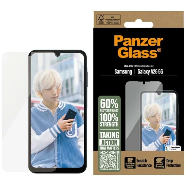 Szkło hartowane do Samsung Galaxy A26 5G PanzerGlass Ultra-Wide Fit