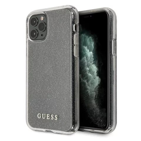 Guess GUHCN58PCGLSI iPhone 11 Pro srebrný/stříbrný pevný obal Glitter