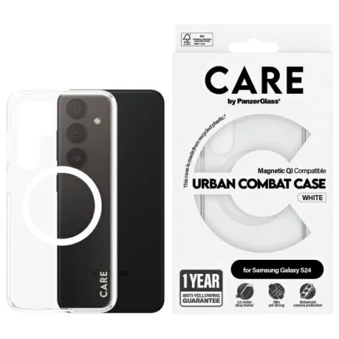 Etui do Samsung Galaxy S24 CARE by PanzerGlass Flagship QI Case Clear