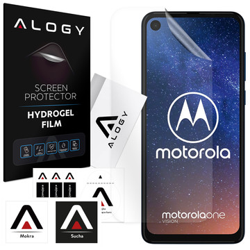 Hydrogelová fólie pro Motorola One Vision, ochranná fólie na displej telefonu Alogy Hydrogel Film
