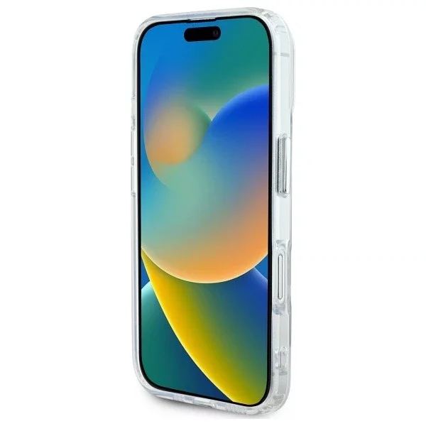 Pouzdro Karl Lagerfeld pro iPhone 16 6,1" White MagSafe Hardcase IML Metal Karl Head