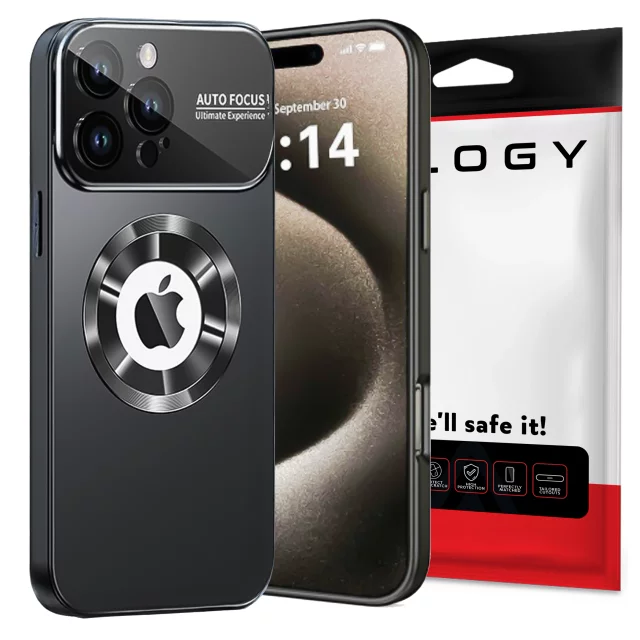 Pouzdro Alogy MagSafe LuxeShield™ s ochranou čočky pro Apple iPhone 16 Pro, grafitově černé