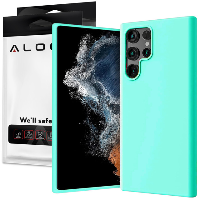 Ochranné pouzdro pro Alogy Thin Soft Case pro Samsung Galaxy S22 Ultra Turquoise