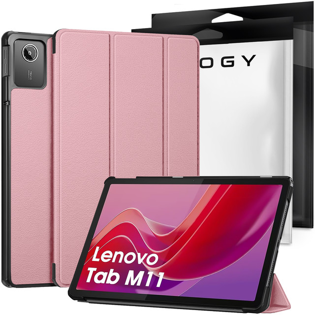 Pouzdro pro Lenovo Tab M11 10,95" TB330FU / TB330XU / TB331FC Book Case Cover with Flip Housing Case Sleeve Alogy Pink Glass Stylus