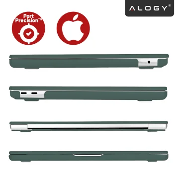 Schutzhülle für Apple MacBook Air 13" / 13,3" (2018–2021) (M1 A2337/A2179/A1932) – Flexible, matte Schutzhülle, leicht und widerstandsfähig – Alogy AirGuard™ Grün