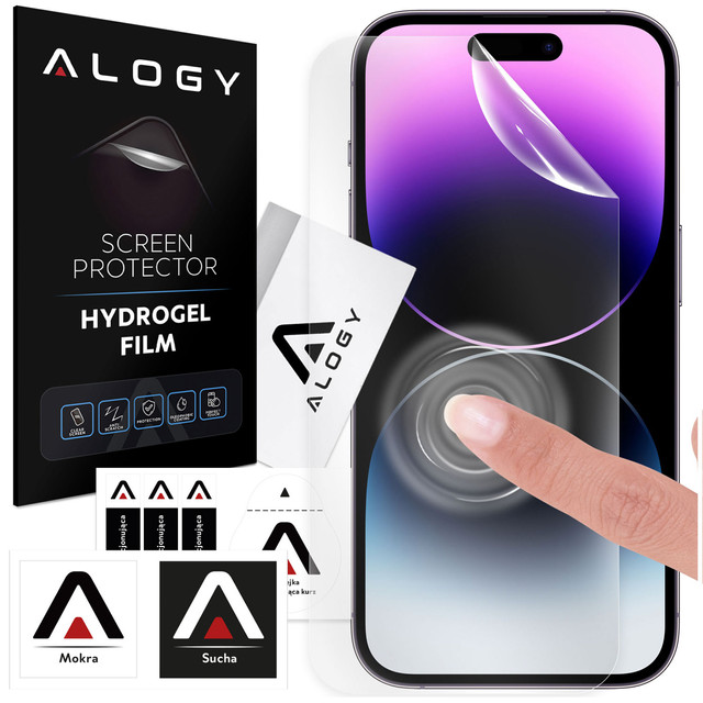 Hydrogel Film for Apple iPhone X XR 11 12 13 14 15 PRO MAX MINI PLUS Phone Screen Protector Alogy Hydrogel Film
